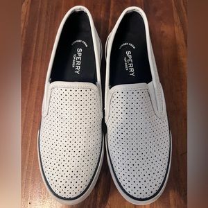 Sperry Perforated Slip On Sneakers